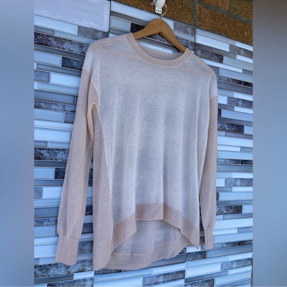 Enza costa pullover sweater sheer top small - Picture 2 of 7